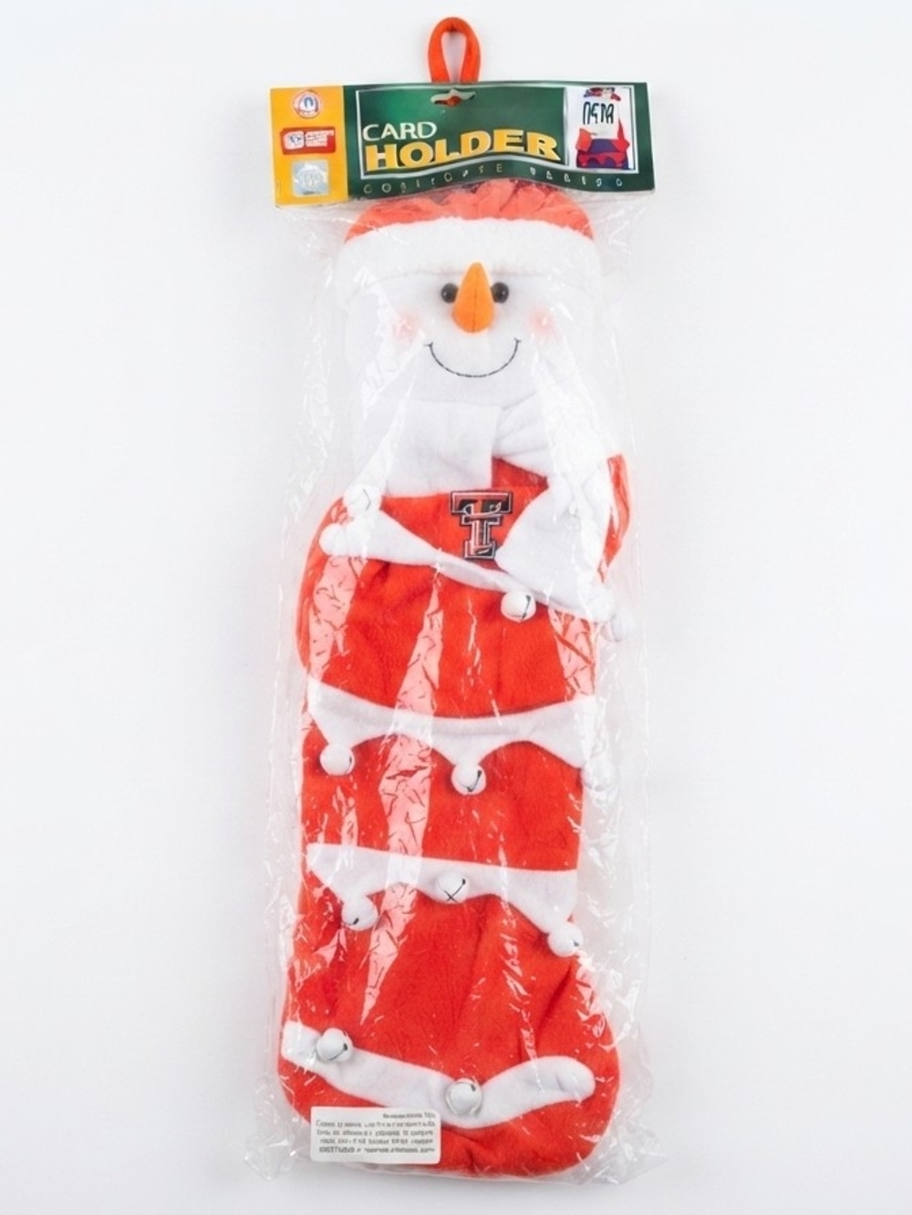 Texas Tech Red Raiders 22inch Christmas Card Holder Stocking NIP